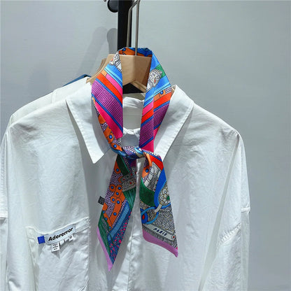 Silk Summer Scarf for Women Lightweight Neckwear - Smarsty