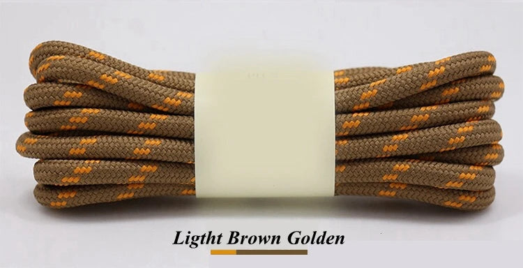 1Pair outdoor sport round shoelaces for boots hiking slip rope shoe laces sneakers shoelace strings100/120/140/160CM 19 Colors