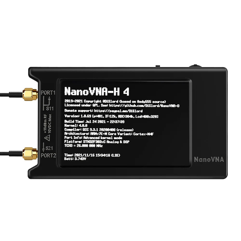 NanoVNA-H4 Vector Network Analyzer with SD Card Slot - Smarsty