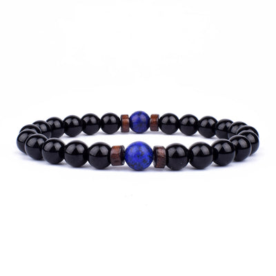 Volcanic Stone Bracelet for Men with Mood Tracking Feature - Smarsty