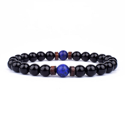Volcanic Stone Bracelet for Men with Mood Tracking Feature - Smarsty