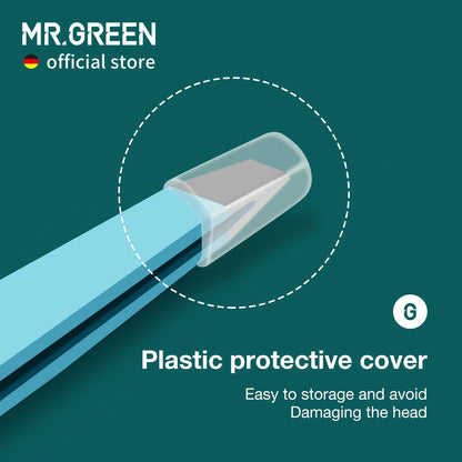 MR Green Stainless Steel Eyebrow Tweezers for Precision Hair Removal - Smarsty
