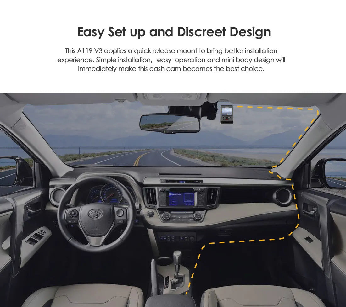2K Car Dash Camera With Night Vision And Parking Mode - Smarsty