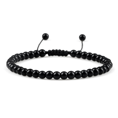 Adjustable Lava Stone Beaded Bracelet for Chakra Healing - Smarsty