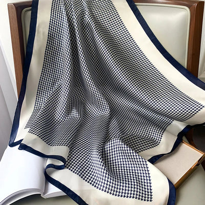 Luxury Silk Satin Scarf for Women with Sun Protection - Smarsty