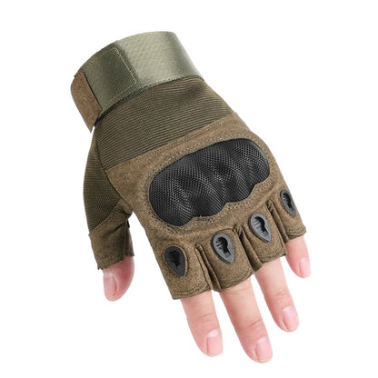 Touch Screen Tactical Motorcycle Gloves With Hard Knuckle Protection - Smarsty
