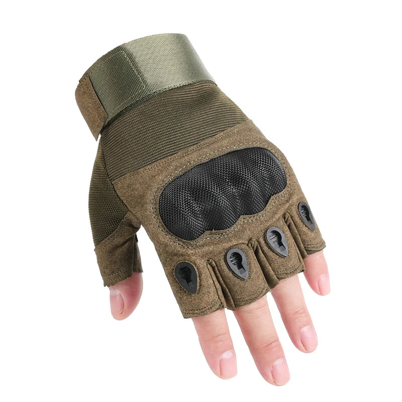 Touch Screen Tactical Motorcycle Gloves With Hard Knuckle Protection - Smarsty