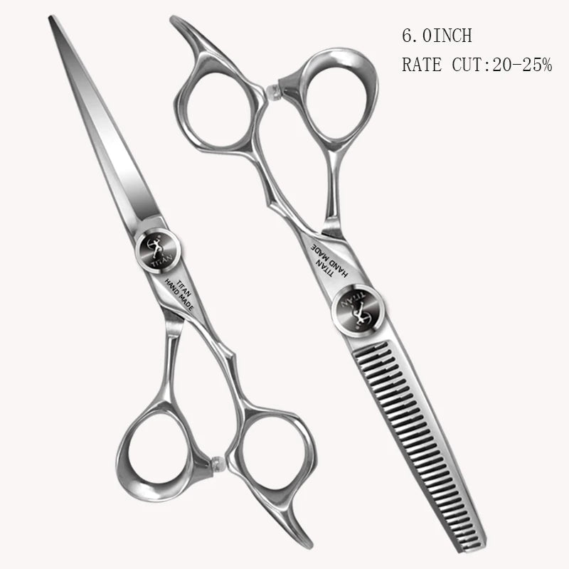 Titan Professional Hair Cutting Scissors Set with Japanese Steel - Smarsty
