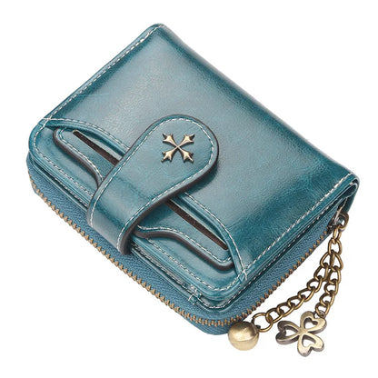 2023 New Women Wallets Fashion Short PU Leather Top Quality Card Holder Female Zipper Purse - Smarsty
