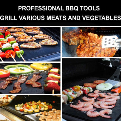 Non-Stick BBQ Grill Mat Heat Resistant Reusable Accessory - Smarsty