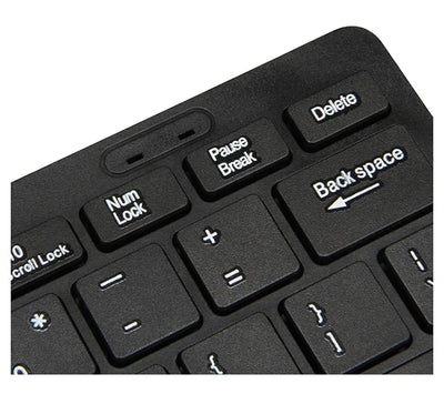 Ultra Thin USB 2.0 Wired Keyboard Mini 78 Keys Multimedia - Smarsty