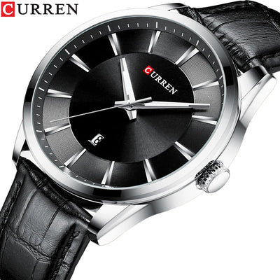CURREN Luxury Quartz Watch for Men with Leather Strap - Smarsty