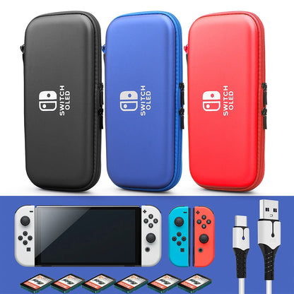 Nintendo Switch Oled Hard Shell Travel Case Bundle - Smarsty