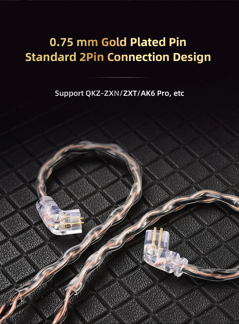 QKZ T1 HiFi Earphone Upgrade Cable with MMCX Connector - Smarsty