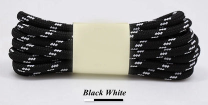 1Pair outdoor sport round shoelaces for boots hiking slip rope shoe laces sneakers shoelace strings100/120/140/160CM 19 Colors