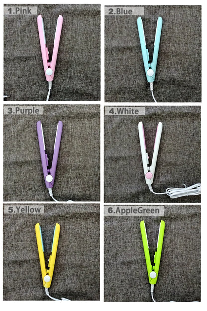 Mini Ceramic Hair Straightener and Curler for Quick Styling - Smarsty