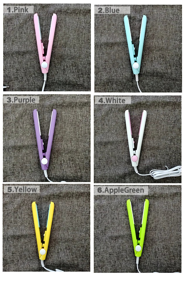 Mini Ceramic Hair Straightener and Curler for Quick Styling - Smarsty