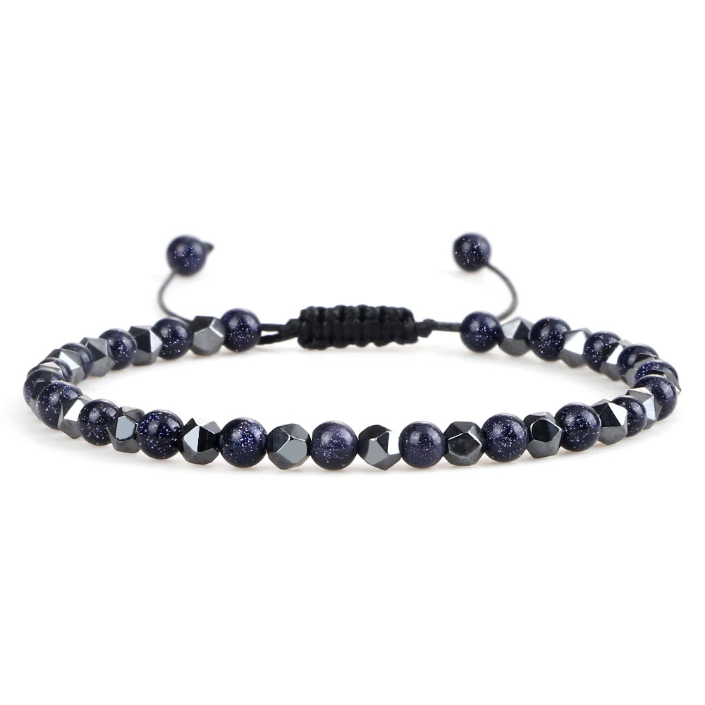 Adjustable Lava Stone Beaded Bracelet for Chakra Healing - Smarsty