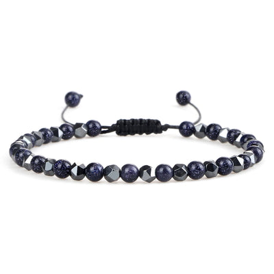 Adjustable Lava Stone Beaded Bracelet for Chakra Healing - Smarsty