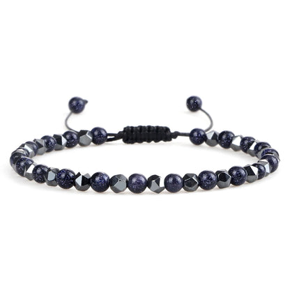 Adjustable Lava Stone Beaded Bracelet for Chakra Healing - Smarsty