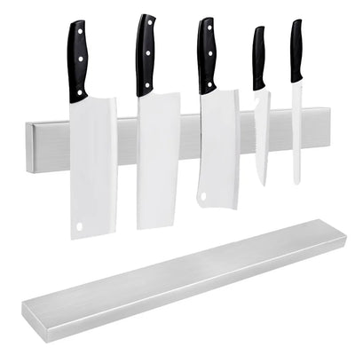 40CM 50CM Stainless Steel Knife Stand Magnetic Knife Holder Wall Block Storage Rack for Knives Kitchen Accessories Organizer by Smarsty