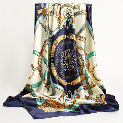 Luxury Silk Scarf for Women Sun Protection Designer Shawl - Smarsty
