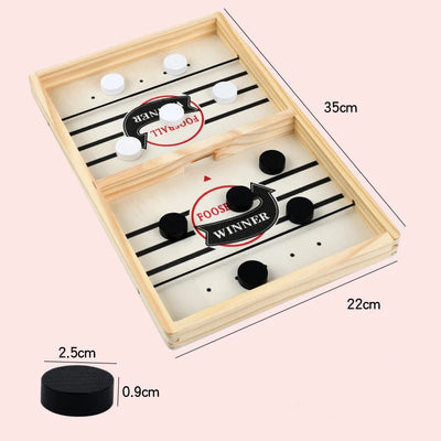 Table Hockey Paced Sling Puck Board Game Fast Sling Puck Winner Party Game Adult Child Family Game Desktop Battle Board Game by Smarsty