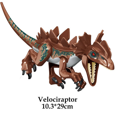 Jurassic Dinosaur World Brutal Raptor T-Rex Triceratops Indominus Rex Model Building Blocks Dino Velociraptor Figure Bricks Toys - Smarsty
