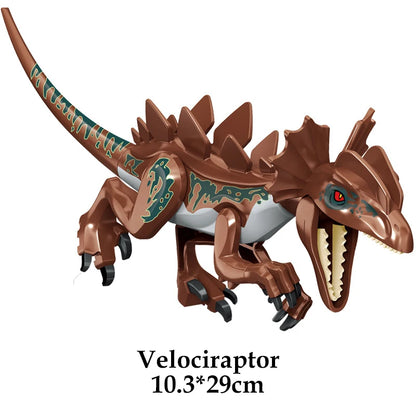 Jurassic Dinosaur World Brutal Raptor T-Rex Triceratops Indominus Rex Model Building Blocks Dino Velociraptor Figure Bricks Toys