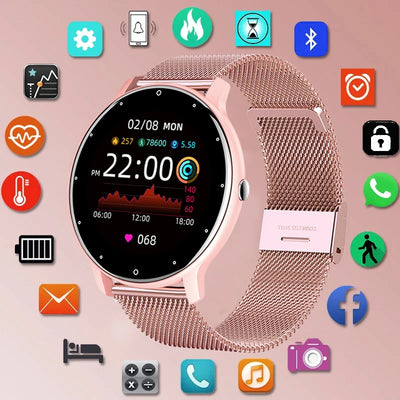 LIGE Smart Watch for Ladies with Full Touch Screen - Smarsty
