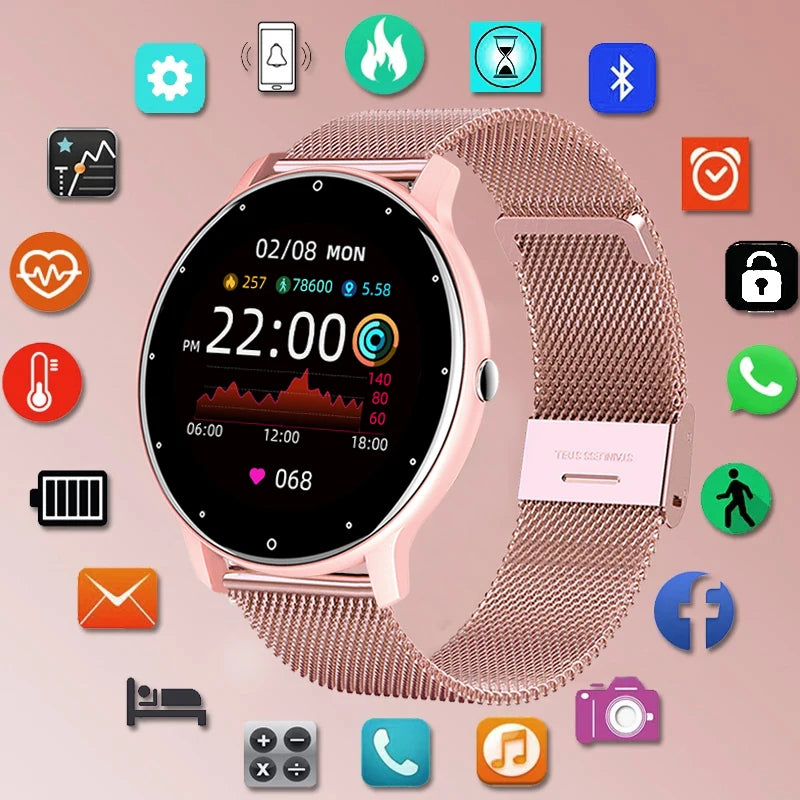 LIGE Smart Watch for Ladies with Full Touch Screen - Smarsty