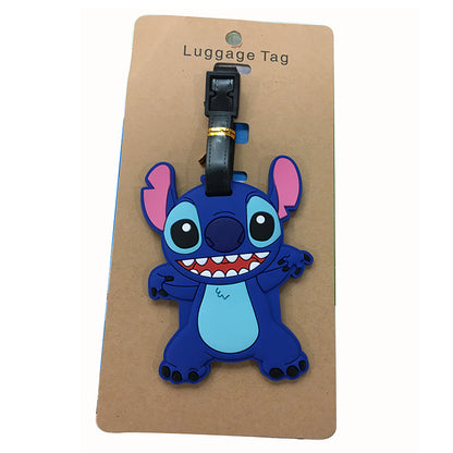 Disney Anime Cute Stitch Luggage Tag Suitcase ID Addres Holder Baggage Boarding Tags Portable Label - Smarsty