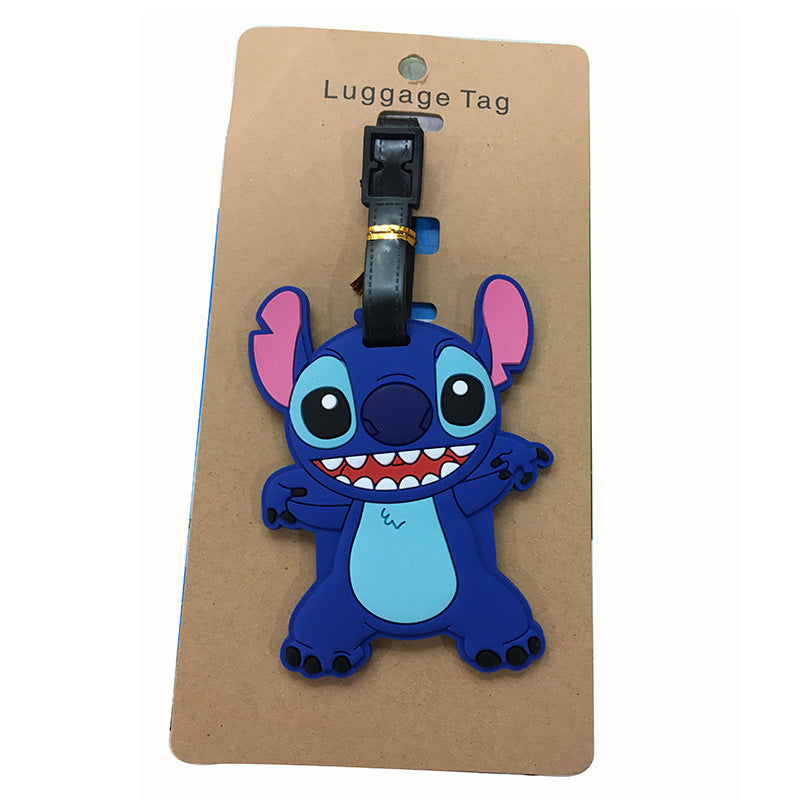 Disney Anime Cute Stitch Luggage Tag Suitcase ID Addres Holder Baggage Boarding Tags Portable Label - Smarsty