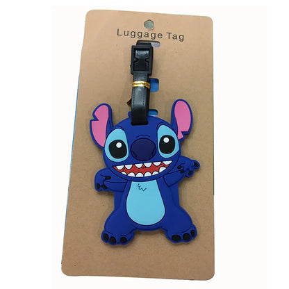 Disney Anime Cute Stitch Luggage Tag Suitcase ID Addres Holder Baggage Boarding Tags Portable Label - Smarsty