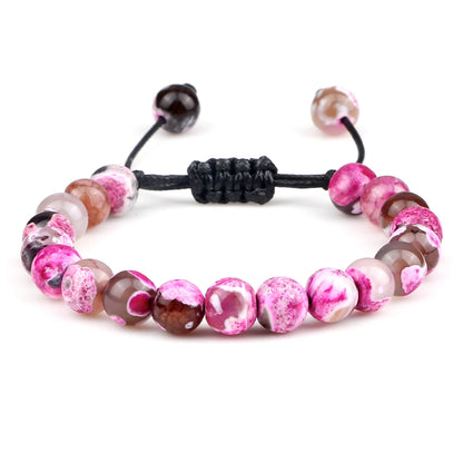 Adjustable 8mm Tiger Eye Beads Bracelet for Yoga Healing - Smarsty