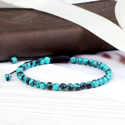 Adjustable Lava Stone Beaded Bracelet for Chakra Healing - Smarsty