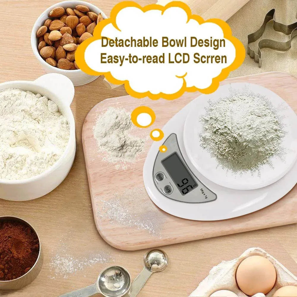 5kg/1g 1kg/0.1g Portable Digital Scale LED Electronic Scales Postal Food Measuring Weight Kitchen LED Electronic Scales