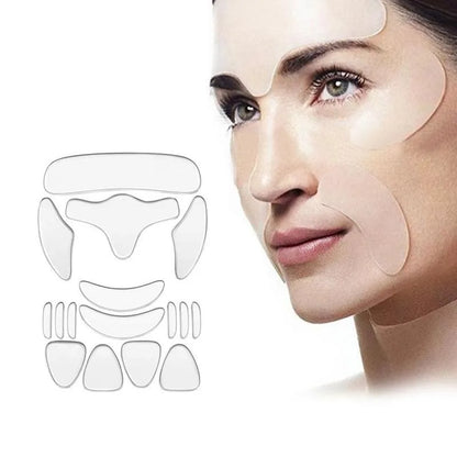 16pcs Reusable Silicone Wrinkle Removal Patches for Skin Care - Smarsty