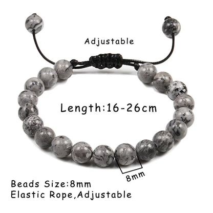 Adjustable 8mm Tiger Eye Beads Bracelet for Yoga Healing - Smarsty