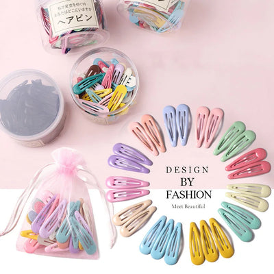 Colorful Waterdrop Shape Hairpins for Girls - Smarsty