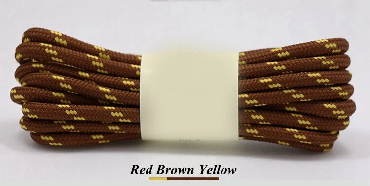 1Pair outdoor sport round shoelaces for boots hiking slip rope shoe laces sneakers shoelace strings100/120/140/160CM 19 Colors