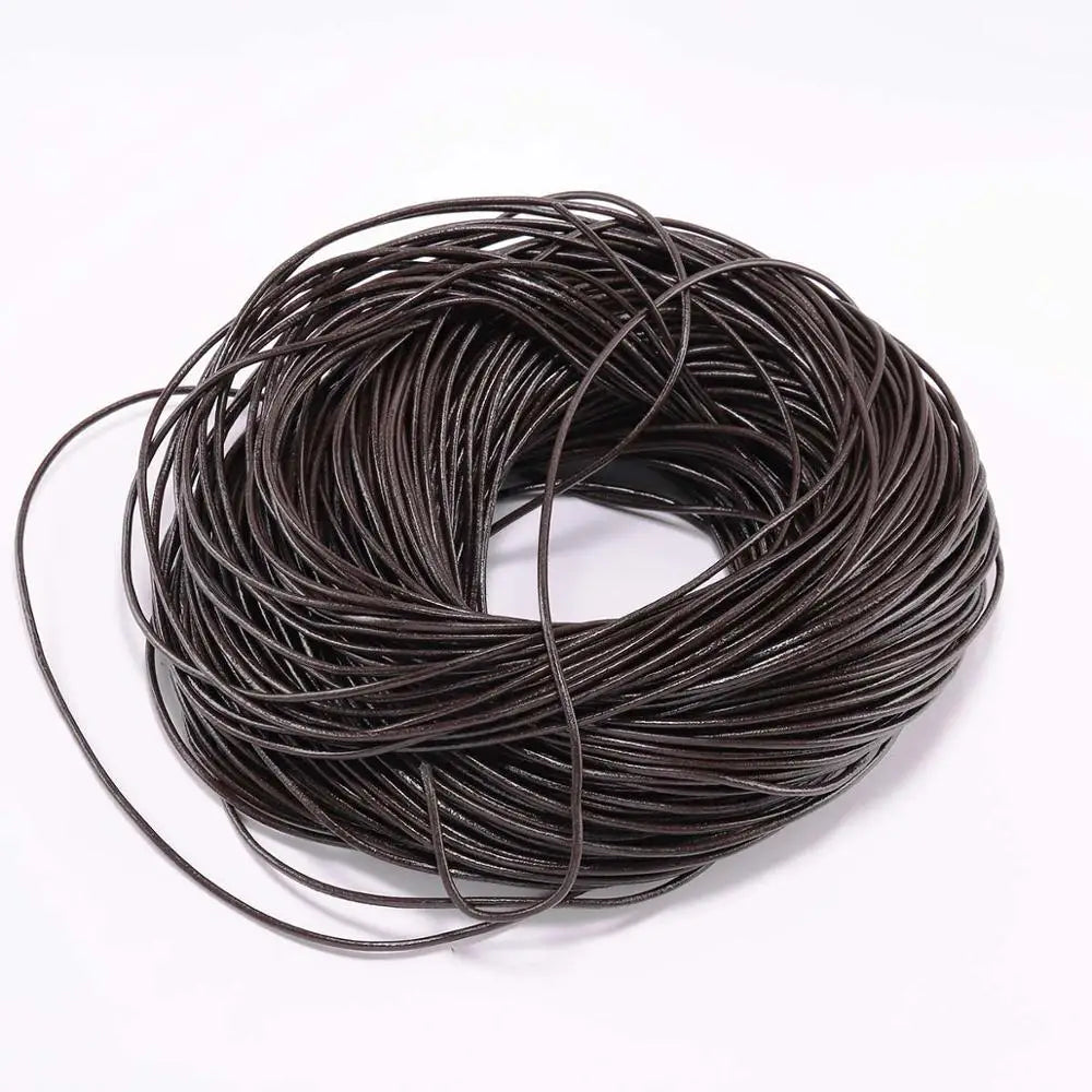 Genuine Cow Leather Durable Round Cord For DIY Bracelet - Smarsty
