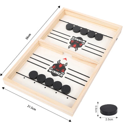 Table Hockey Paced Sling Puck Board Game Fast Sling Puck Winner Party Game Adult Child Family Game Desktop Battle Board Game by Smarsty