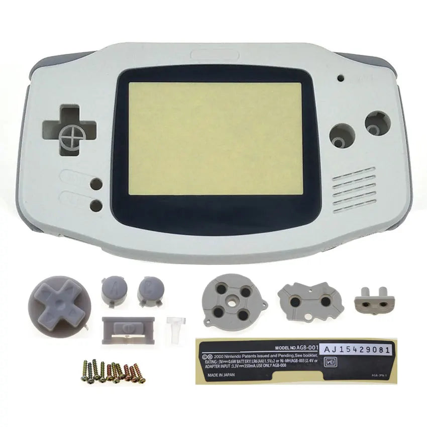 GBA Console Plastic Shell Case With Button Kit - Smarsty