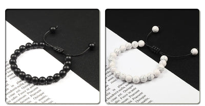 Adjustable 8mm Tiger Eye Beads Bracelet for Yoga Healing - Smarsty