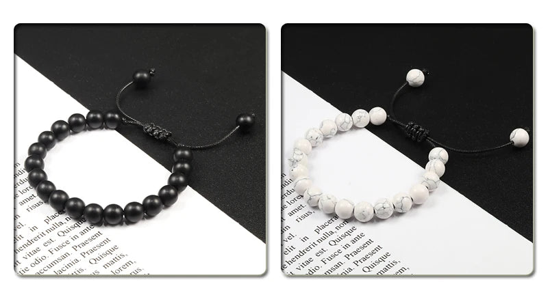 Adjustable 8mm Tiger Eye Beads Bracelet for Yoga Healing - Smarsty