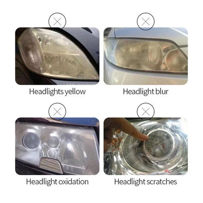 800ML Car Headlight Repair Fluid Headlight Polishing Restoration Polishing The Headlights - Smarsty