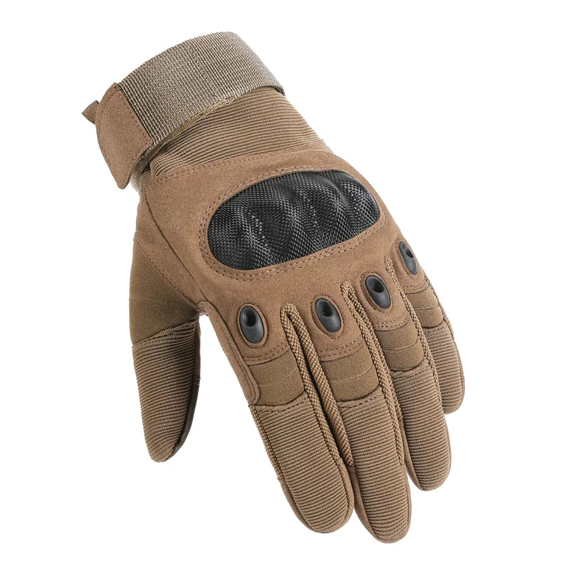 Touch Screen Tactical Motorcycle Gloves With Hard Knuckle Protection - Smarsty