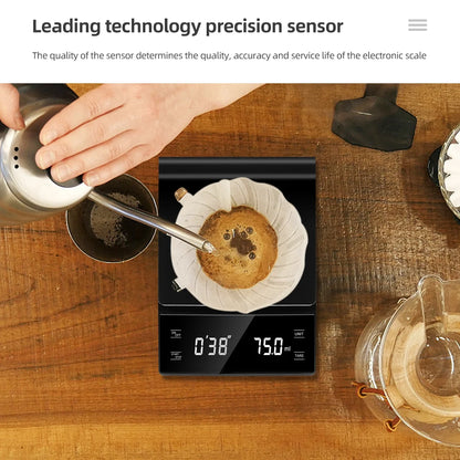 Digital Coffee Scale with Timer and LCD Display - Smarsty