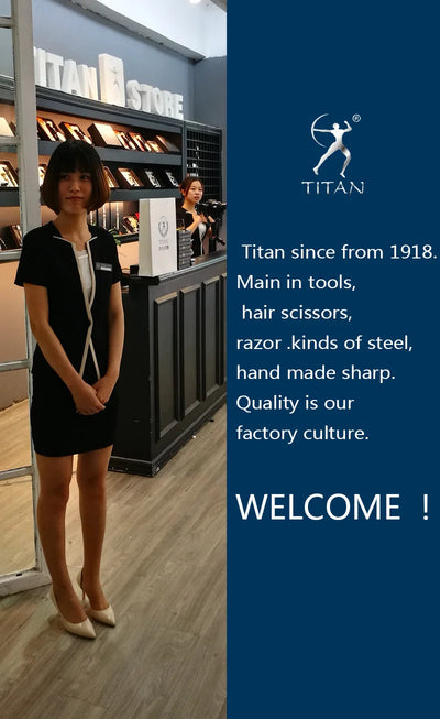 Titan Professional Hair Cutting Scissors Set with Japanese Steel - Smarsty